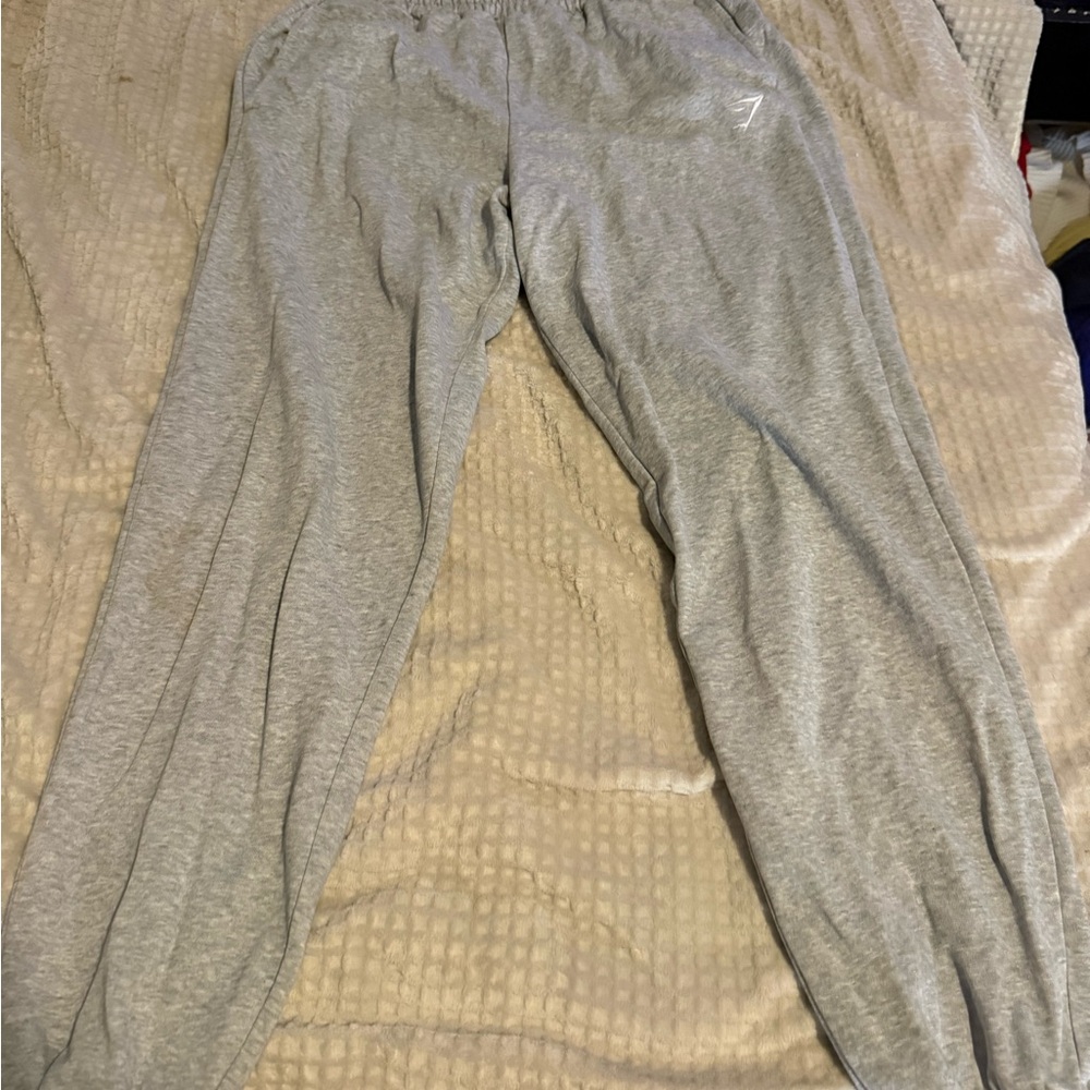 Gymshark Light Gray Elastic Waist Sweatpants